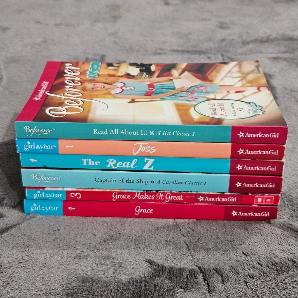 American Girl Lot of 6: Kit, Joss,‎ Z Yang, Grace, Caroline, Girl of the Year